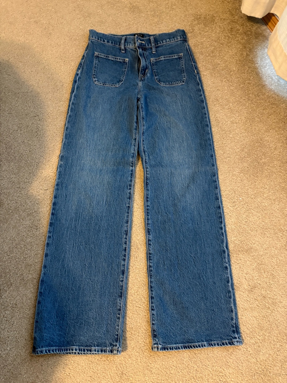 J. Crew Light Blue Wide-Leg Denim Jeans